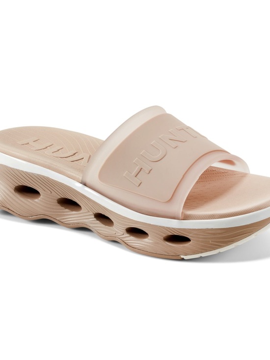 Hunter Shoes - Hunter Geneva Women's Slip-On Casual Slide Sandal in Medium Natural